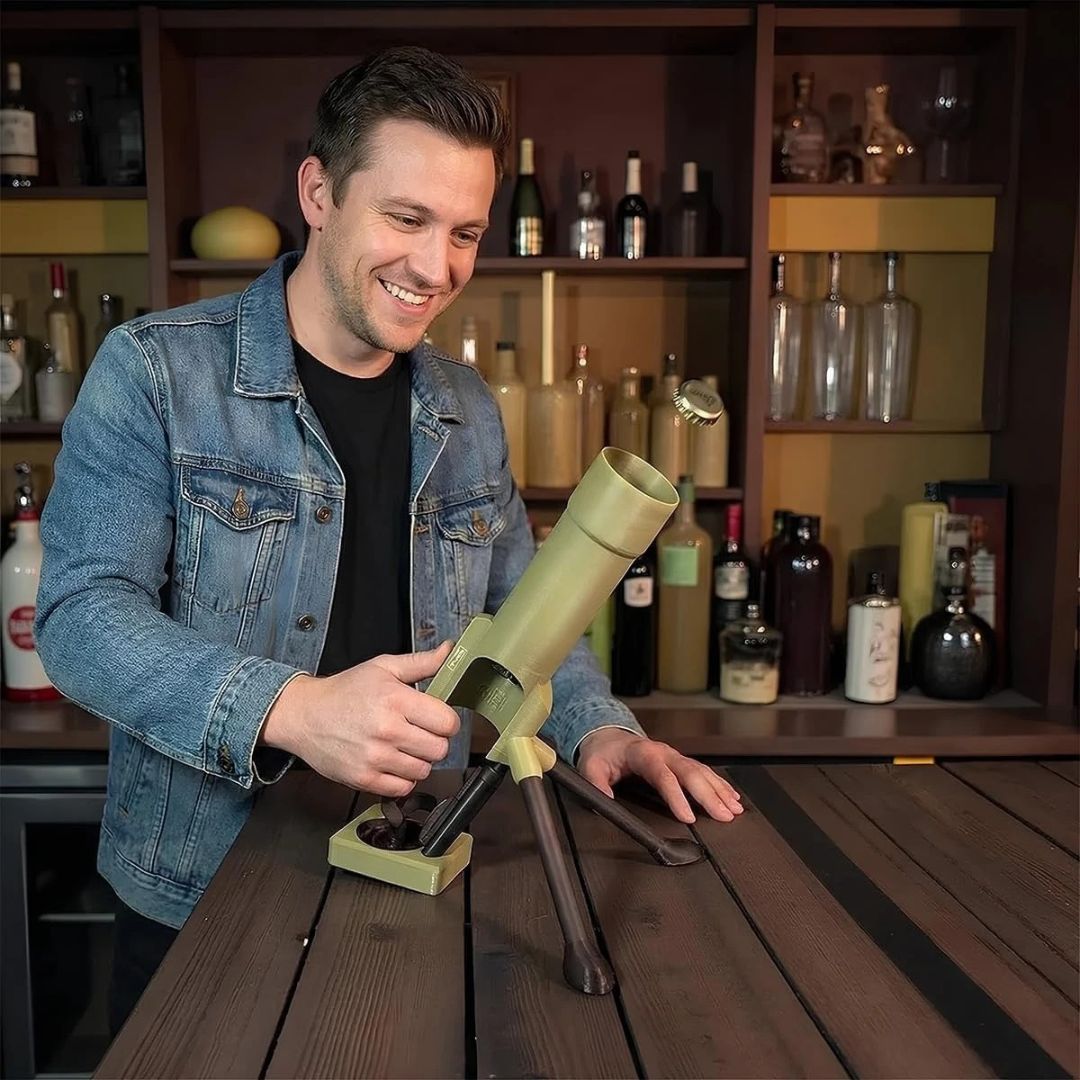 Beer Bottle Mortar - Desk Decor
