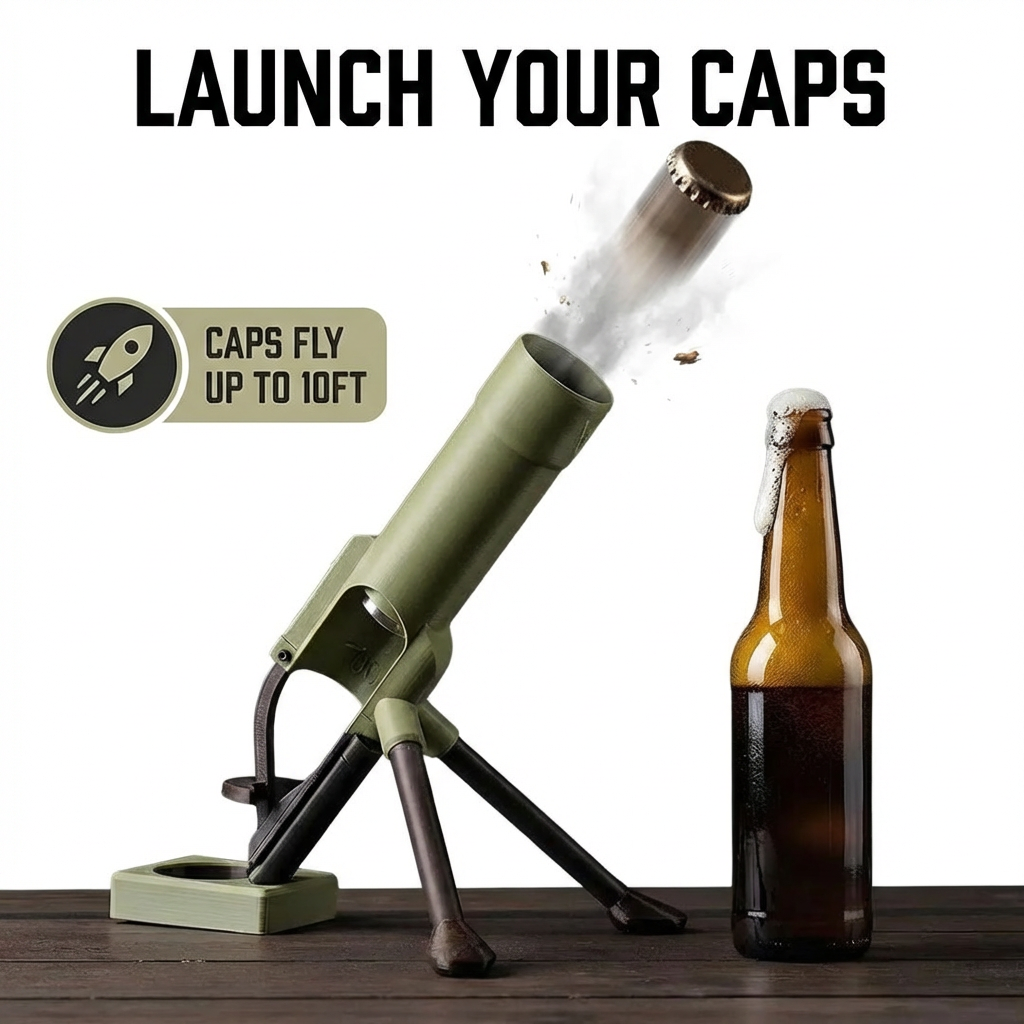 Beer Bottle Mortar - Desk Decor