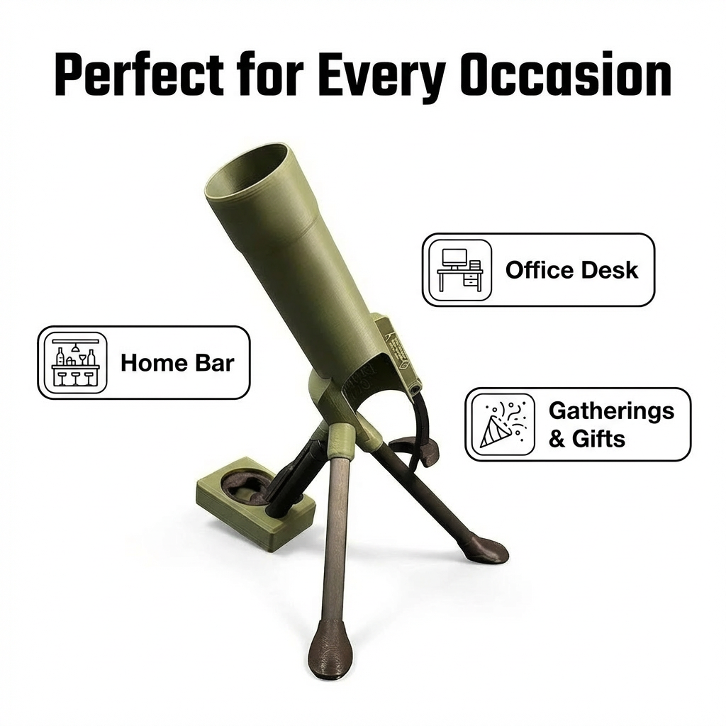 Beer Bottle Mortar - Desk Decor